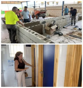 El Ayuntamiento de Alhaurín de la Torre ejecuta obras de mejoras en varios colegios antes del arranque del curso