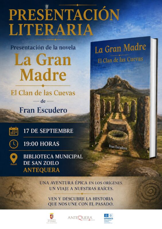 Fran Escudero presenta en Antequera la novela «La Gran Madre»