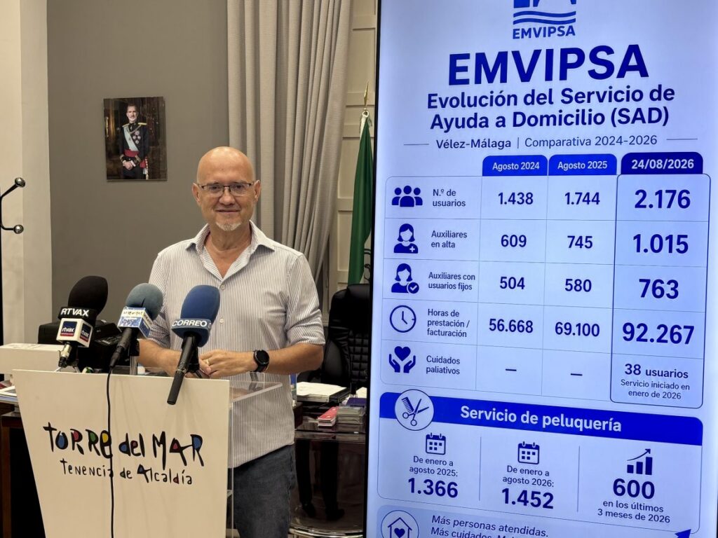 EMVIPSA supera los 2.100 usuarios en el Servicio de Ayuda a Domicilio