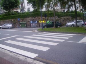 Paso de peatones sin señalizar