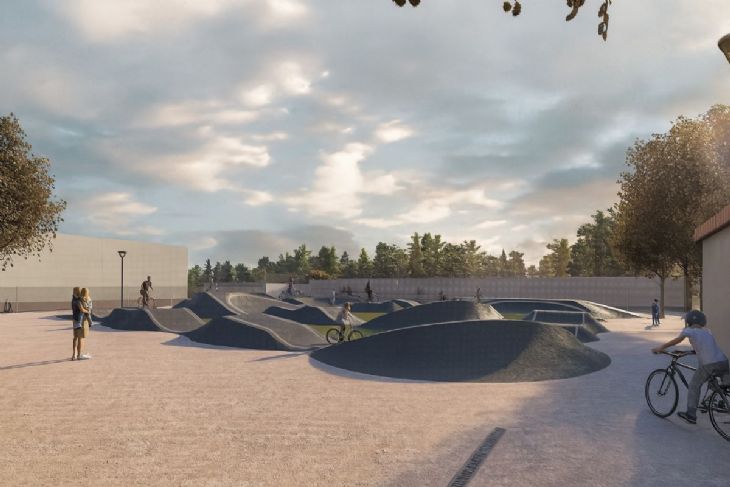 Cártama avanza en las obras del nuevo circuito de pumptrack y surfskate