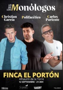 Tres cómicos protagonizan 'Lo de los monólogos' este viernes en El Portón