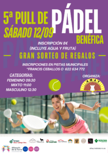 AMAT celebra este viernes su quinta Pull de Pádel benéfica