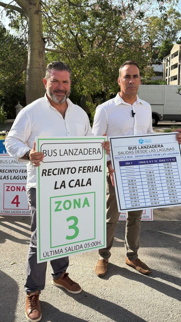 Mijas habilitará diez autobuses lanzadera para facilitar el acceso a la Feria 2026